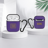 Custom Light Purple Light Khaki AirPods Case