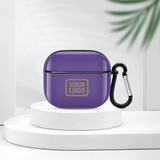 Custom Light Purple Light Khaki AirPods Case (3rd Generation)