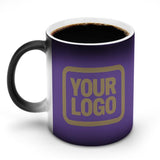 Custom Light Purple Light Khaki Magic Mug