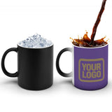 Custom Light Purple Light Khaki Magic Mug