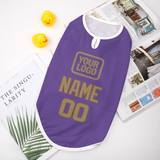 Custom Light Purple Light Khaki Pet Vest