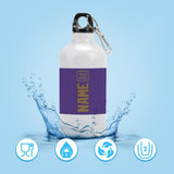 Custom Light Purple Light Khaki Sports Bottle