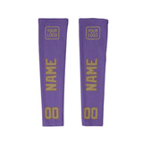 Custom Light Purple Light Khaki Arm Sleeve