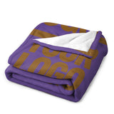 Custom Light Purple Khaki Blanket