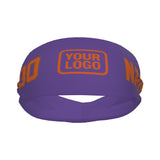 Custom Light Purple Orange Sports headband