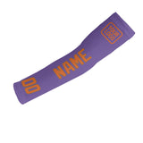 Custom Light Purple Orange Arm Sleeve