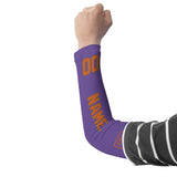 Custom Light Purple Orange Arm Sleeve