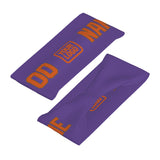Custom Light Purple Orange Sports headband