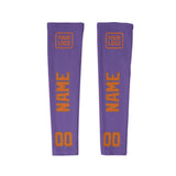 Custom Light Purple Orange Arm Sleeve