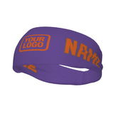 Custom Light Purple Orange Sports headband