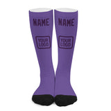 Custom Light Purple Purple Knee-High Sock