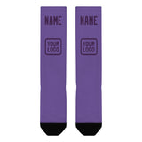 Custom Light Purple Purple Knee-High Sock