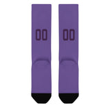Custom Light Purple Purple Knee-High Sock