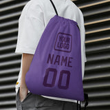 Custom Light Purple Purple Drawstring Bag