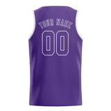 Custom Light Purple & Light Purple Colors Design Sports Basketball Jersey