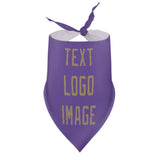 Custom Light Purple Light Khaki Pet Scarf