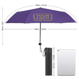 Custom Light Purple Light Khaki Automatic Umbrella