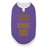 Custom Light Purple Khaki Pet Vest