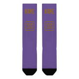 Custom Light Purple Khaki Knee-High Sock