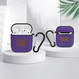 Custom Light Purple Khaki AirPods Case