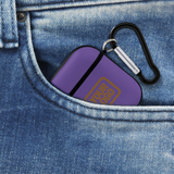 Custom Light Purple Khaki AirPods Case