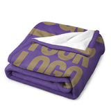 Custom Light Purple Light Khaki Blanket