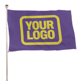 Custom Light Purple Light Yellow Flag