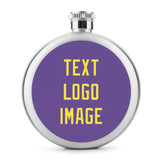 Custom Light Purple Light Yellow Hip Flask