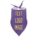 Custom Light Purple Light Yellow Pet Scarf
