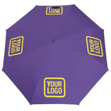 Custom Light Purple Light Yellow Automatic Umbrella