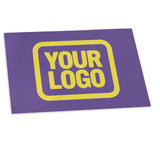 Custom Light Purple Light Yellow Flag