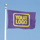 Custom Light Purple Light Yellow Flag