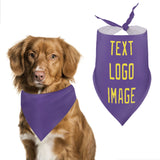 Custom Light Purple Light Yellow Pet Scarf