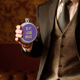Custom Light Purple Light Yellow Hip Flask