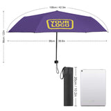 Custom Light Purple Light Yellow Automatic Umbrella