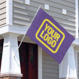 Custom Light Purple Light Yellow Flag