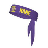 Custom Light Purple Light Yellow Headband