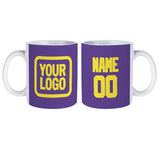 Custom Light Purple Light Yellow Mug