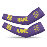 Custom Light Purple Light Yellow Arm Sleeve