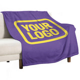 Custom Light Purple Light Yellow Blanket