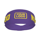 Custom Light Purple Light Yellow Sports headband