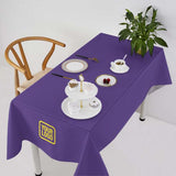 Custom Light Purple Light Yellow Square Table Cloth