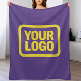 Custom Light Purple Light Yellow Blanket