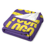 Custom Light Purple Light Yellow Blanket