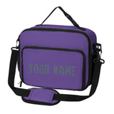 Custom Light Purple Blue Green Lunch Bag