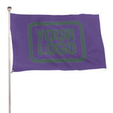 Custom Light Purple Blue Green Flag