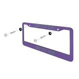 Custom Light Purple Blue Green License Plate Frame