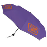 Custom Light Purple Orange Automatic Umbrella