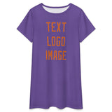 Custom Light Purple Orange Nachthemd