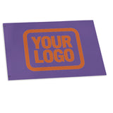 Custom Light Purple Orange Flag